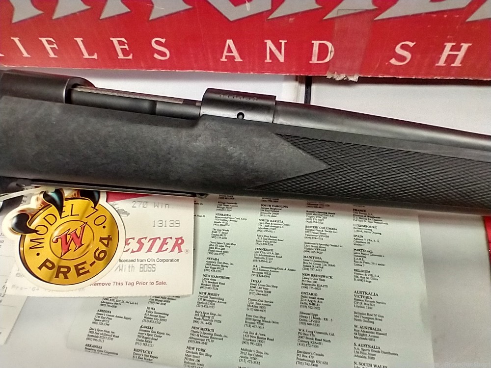 Winchester M70 Classic SM 270Win Pre-64 Style Action w/BOSS 24" 1990's-img-2