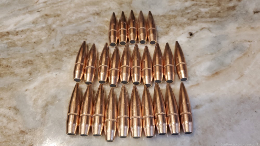 50 BMG bullets M33 647 grain  - pull downs - 25 count - -img-0