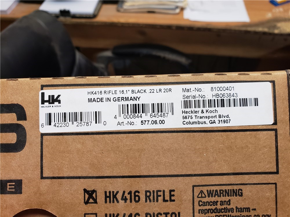 NEW! NIB Heckler & Koch HK416 RIFLE .22 LR 16" AR22 22 22LR AR 81000401 15-img-0