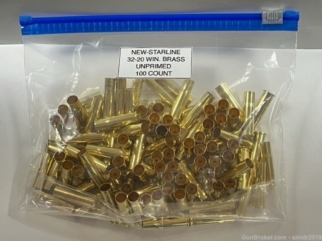 "200 Count" Starline 32-20 Win. Brass Factory New Production!-img-3