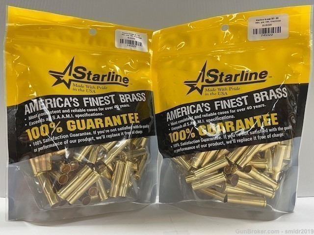 "200 Count" Starline 32-20 Win. Brass Factory New Production!-img-0