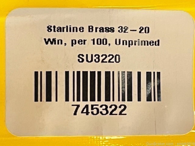 "200 Count" Starline 32-20 Win. Brass Factory New Production!-img-2