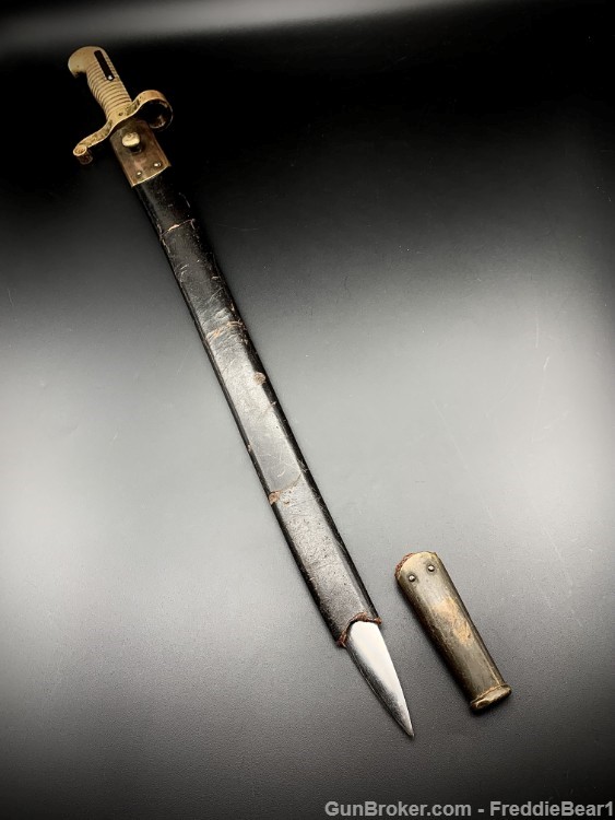 Scarce Civil War U.S. Model 1863 Sabre Bayonet and Scabbard. The “Zouave -img-18