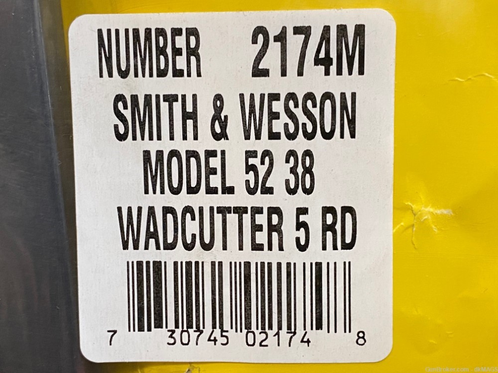 2 Triple K Magazines Smith & Wesson Model 52 38 Wadcutter 5rd Mags Clips -img-1