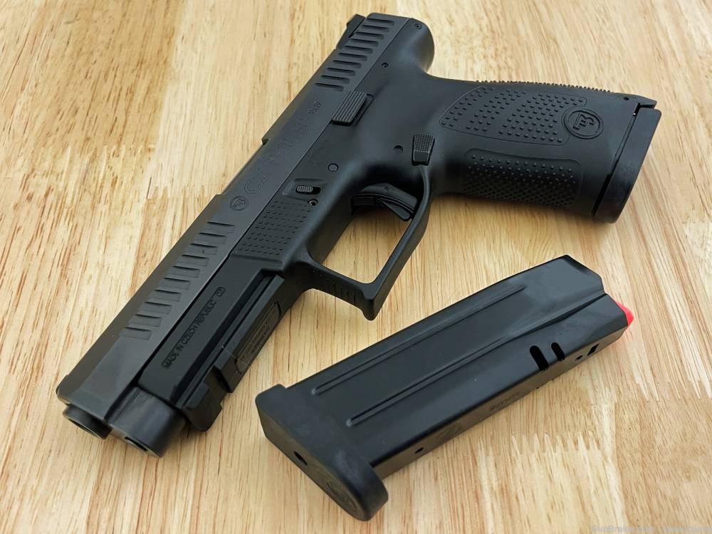CZ P-10 SC 9mm/9x19/9Para/9Luger NEW Black 15rd x2 Mags PENNY-img-0