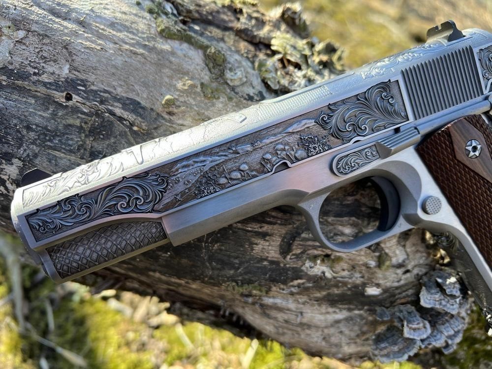 Colt 1911 Custom Engraved D-Day Commemorative by Altamont-img-1