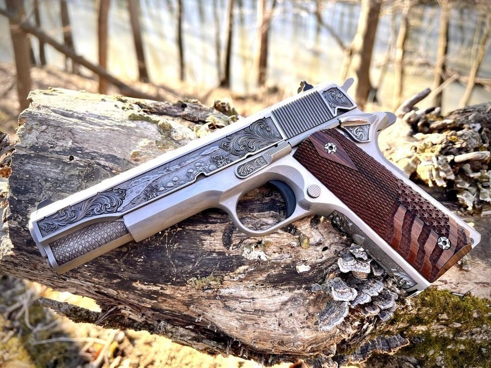 Colt 1911 Custom Engraved D-Day Commemorative by Altamont-img-0