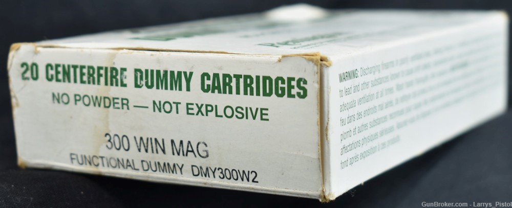 20 RDS Factory Loaded Dummy Remington .300 Win. Mag Cartridges-img-1