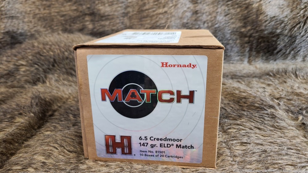 Hornaday Match 6.5 Creedmoor 147 Gr ELD #81501 - 200 Rounds -img-0