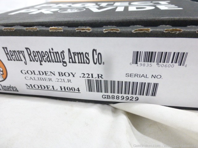 NIB Henry Golden Boy 22 S/L/LR 20" Lever Brass Receiver Wood Stock H004-img-9