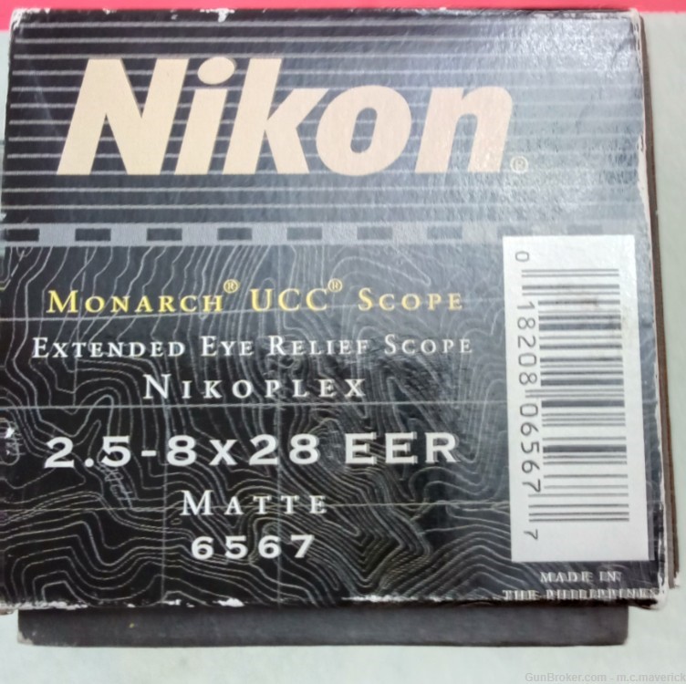 Nikon Matte Black Monarch UCC 2.5-8x28 EER Pistol Scope-img-7