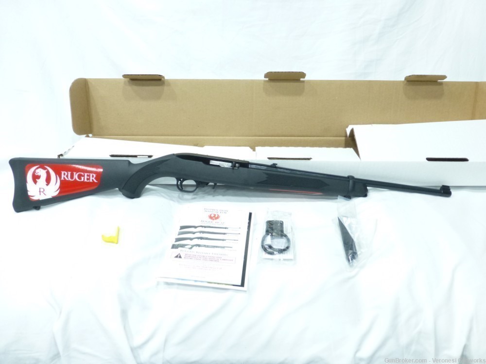 NIB Ruger 10/22 Carbine Rifle 18" 10 rd Target Sights Black 01151-img-0