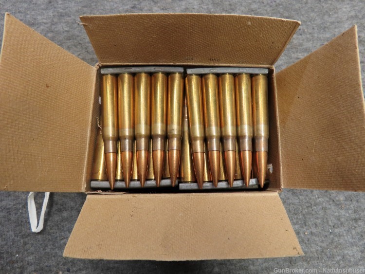 240 Rounds - Portuguese M937 8mm Mauser Ammo - On Clips - Bright and Clean-img-7