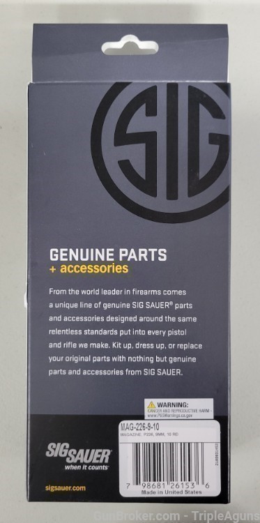 Sig Sauer P226 9mm 10rd factory magazine MAG-226-9-10-img-1