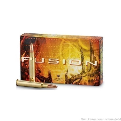 Federal Fusion 308 Winchester Ammo 165 Grain Spitzer Boat Tail 200 Rounds-img-0