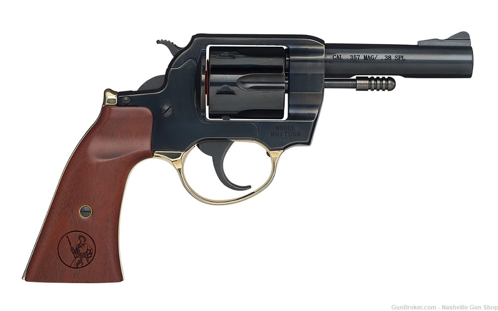 Henry Big Boy Revolver Gunfighter 357 Mag 4", H017GDM -img-0