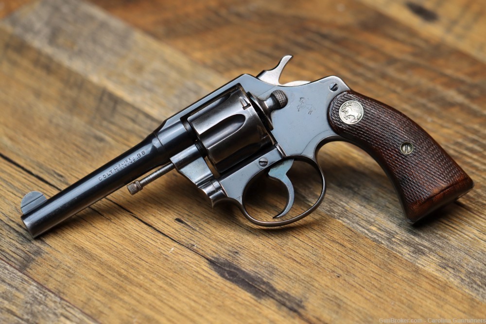 Colt Police Positive .38 Caliber .38 S&W Long 4" Revolver Mfg 1927-img-0