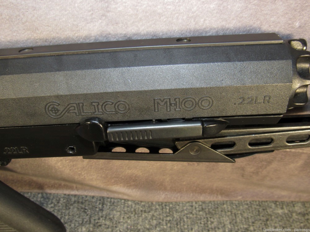 Calico M 100 Rifle 22 LR 16" 100 Rd Mag Folding Stock Bakersfield Nice!-img-3