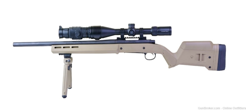 Remington 700 Magpul Hunter 308 Win Bolt Action 20" 4+1 FDE Scope Combo-img-1