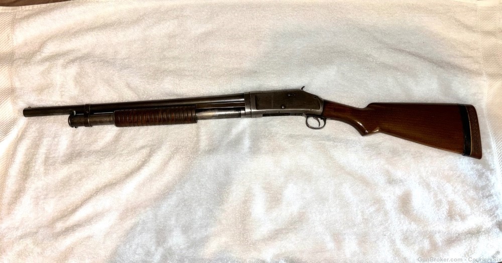 Very Rare 16g Model 1897 Riot Shotgun-img-5