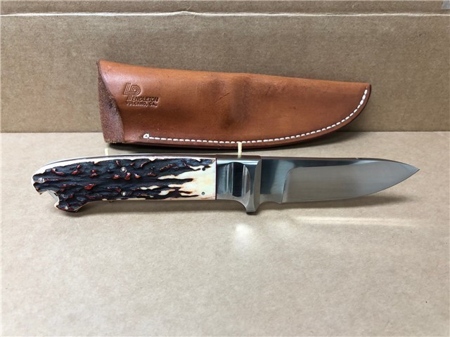 LLOYD PENDELTON HAND-MADE KNIFE, STAG HANDLE-img-0