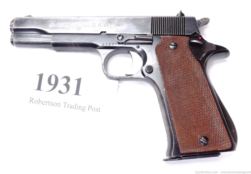 Star Spain 9mm Super B 5” Blue 1975 Spanish Guardia Pistol 10 Shot 2025 -img-0