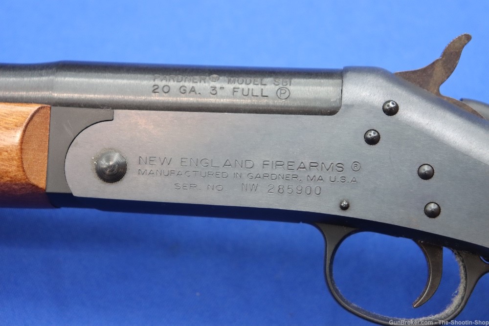 New England Firearms Pardner SB1 Shotgun 20GA 25.5" Single Shot Wood NEF-img-14