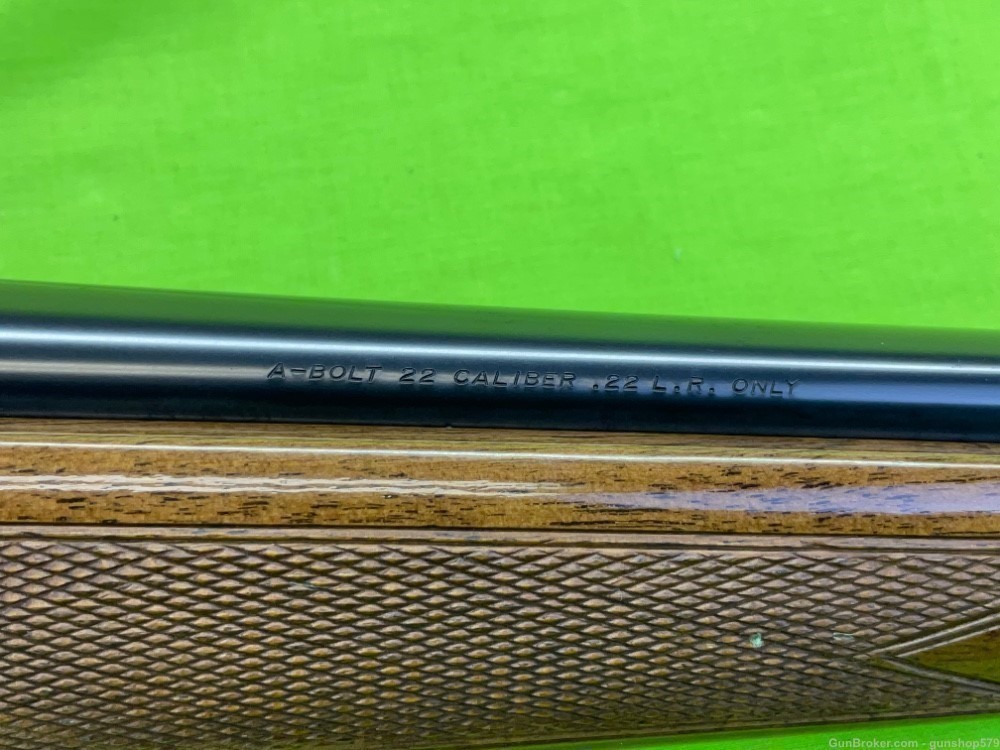 Browning A-Bolt 22 LR Rimfire Deluxe 5 Round Leupold Bases Rosewood Gloss -img-11