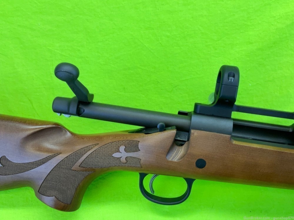 Remington 700 ADL 243 Winchester Matte Blue Hardwood DNZ Mount Bolt Action -img-9