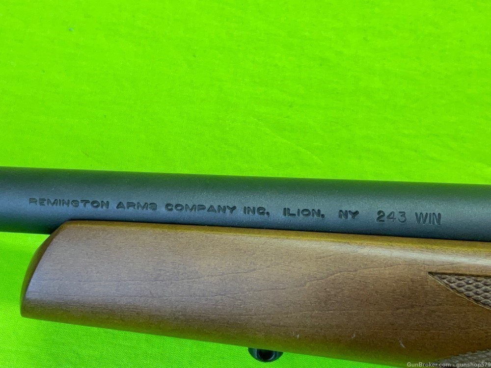 Remington 700 ADL 243 Winchester Matte Blue Hardwood DNZ Mount Bolt Action -img-15