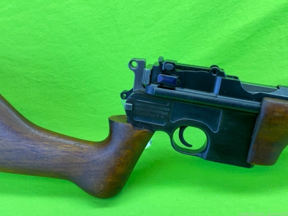 Custom Mauser C96 Bolo Carbine 16 Inch Broomhandle Semi Auto Waffenfabrik-img-4