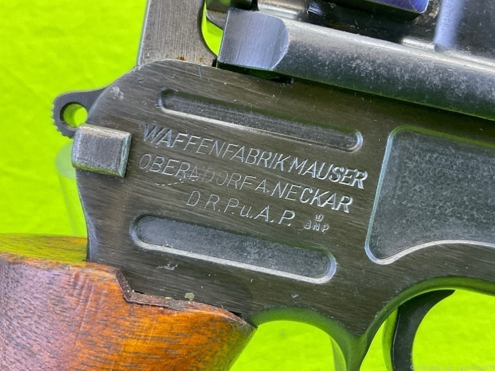 Custom Mauser C96 Bolo Carbine 16 Inch Broomhandle Semi Auto Waffenfabrik-img-8