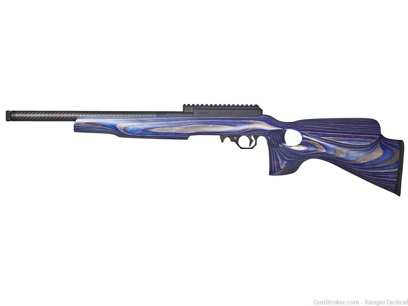 Summit Rifle, 17 Mach 2, Blue Laminated TH Silhouette Stock& Bushnell Scope-img-0