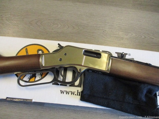 Henry Arms 20" Big Boy 357mag Brass Lever Action 357 Magnum Octagon Barrel -img-2