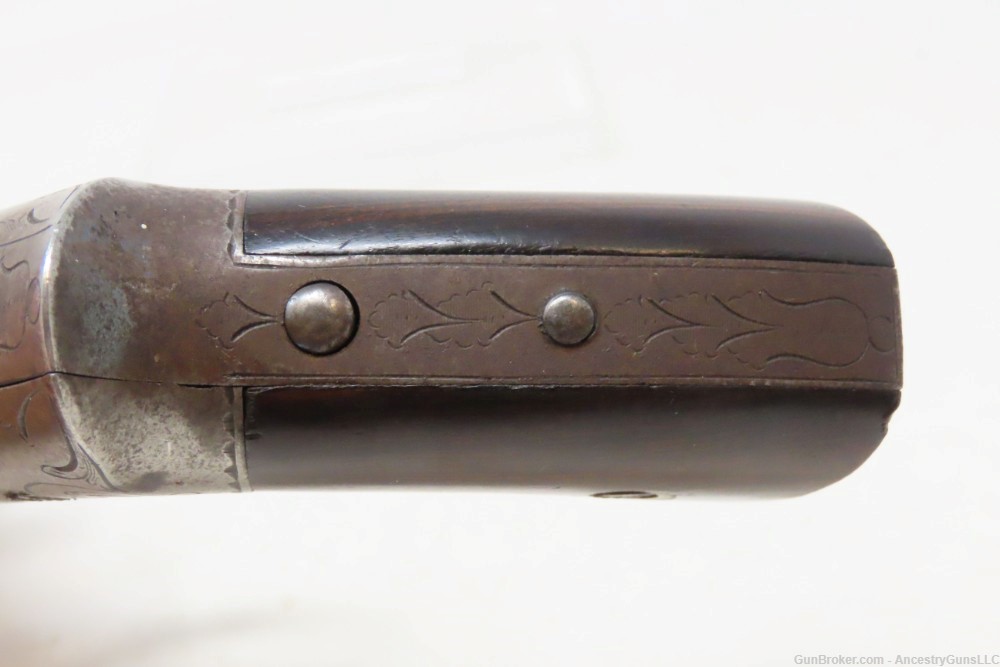 Scarce ANTEBELLUM Pre-Civil War ROBBINS & LAWRENCE Ring Trigger PEPPERBOX  -img-7