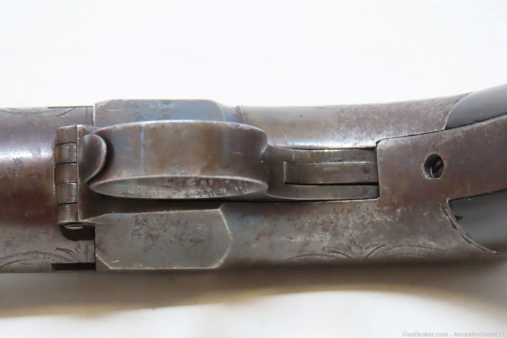 Scarce ANTEBELLUM Pre-Civil War ROBBINS & LAWRENCE Ring Trigger PEPPERBOX  -img-12