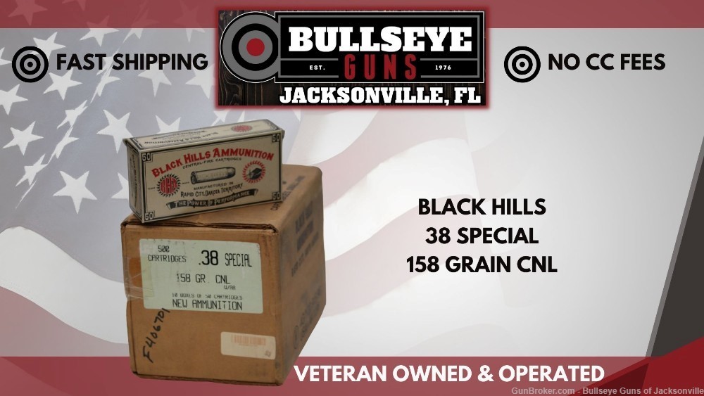 Black Hills Cowboy Action 38 Special Ammo 158 Grain Lead Conical Nose-img-0