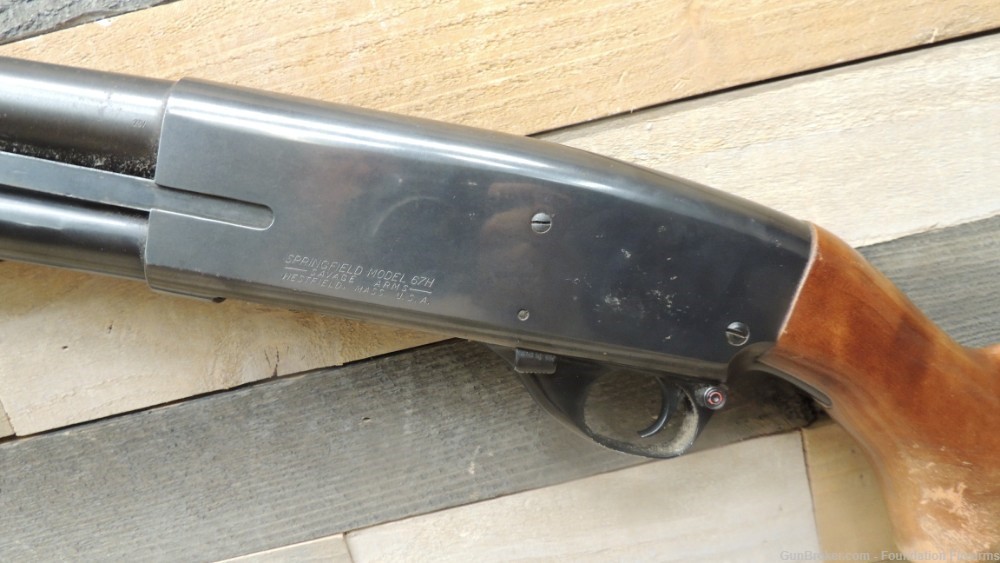 Vintage Springfield Savage Model 67H 12 Ga Pump Action Shotgun 28" BBL-img-2