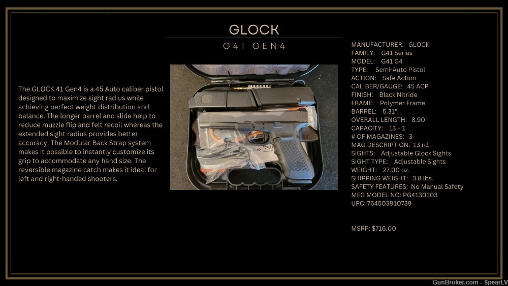 Glock 41 Gen 4 NIB-img-1
