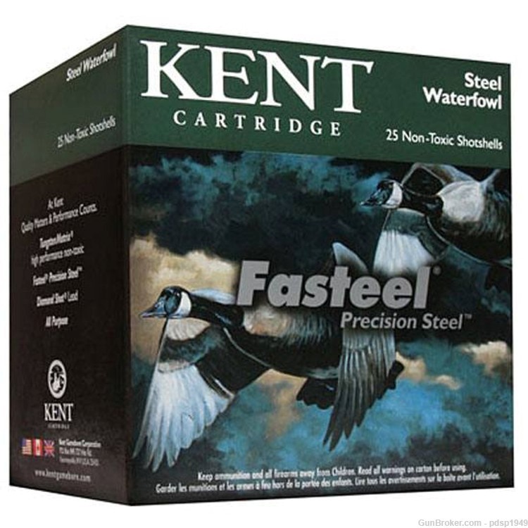 Kent Fasteel Steel Waterfowl 12ga 3" 1 1/4oz #2 1560FPS 3" K123ST36-2 25rd -img-0