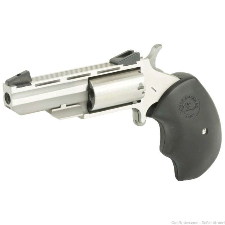 NAA Black Widow .22 LR/.22 Mag 5rd 2" Stainless, Black, NEW, PENNY START!-img-2