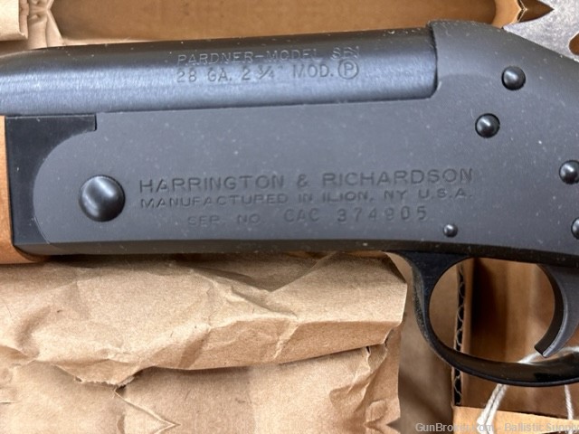 Harrington & Richardson H&R  Pardner SB1 28Ga. 28 Gauge-img-5