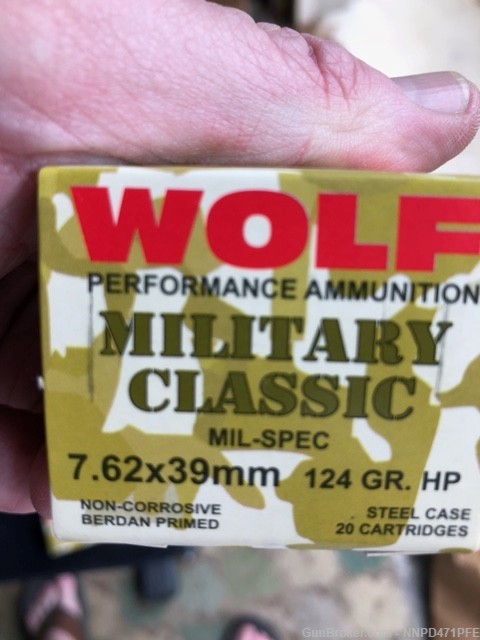 200 Rounds of Wolf Military Classis 7.62x39-img-1