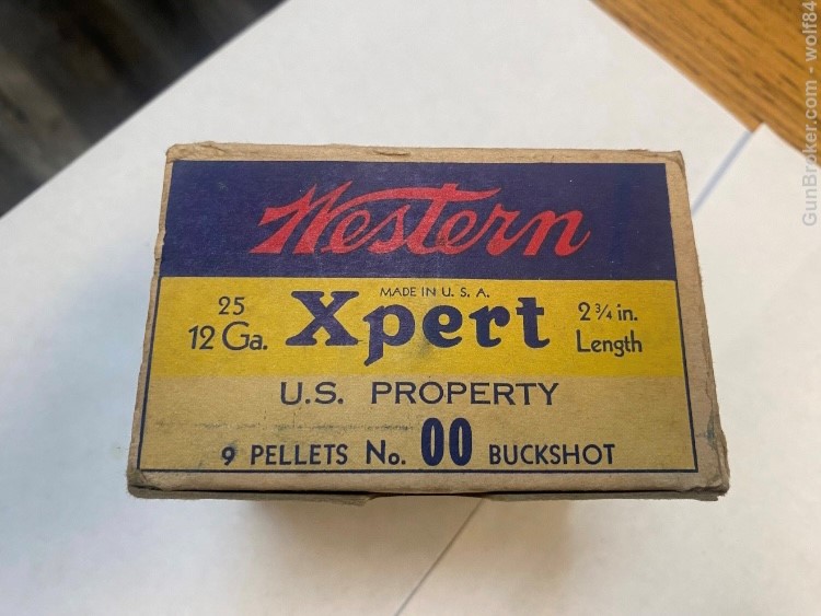 Pre War WESTERN Xpert  US Property 12 ga  00 BUCK NOS -img-4