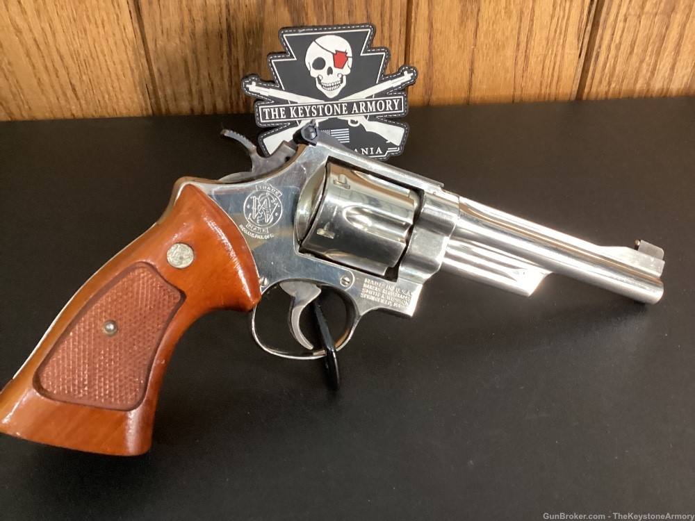 Smith & Wesson Model 27-2 6 inch Nickel nice-img-0