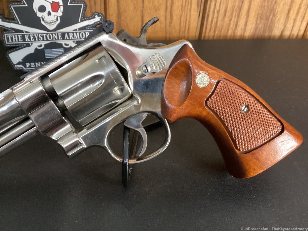 Smith & Wesson Model 27-2 6 inch Nickel nice-img-5