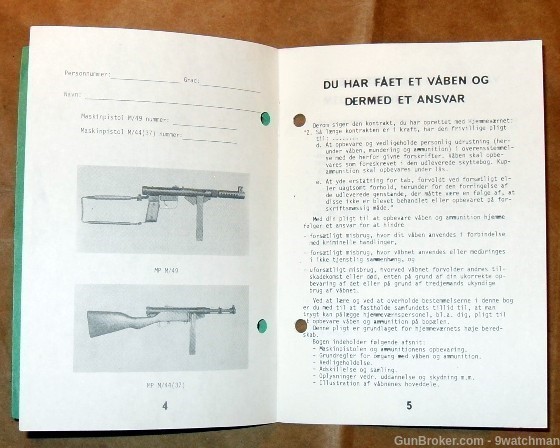 Manual for Danish Hovea M49 and Suomi M/44 (37) Submachine Gun-img-1