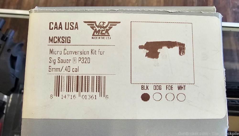 CAA MCK Sig P320 for 9mm/40 S&W MCKSIG Black Micro Conversion Kit NOS-img-2