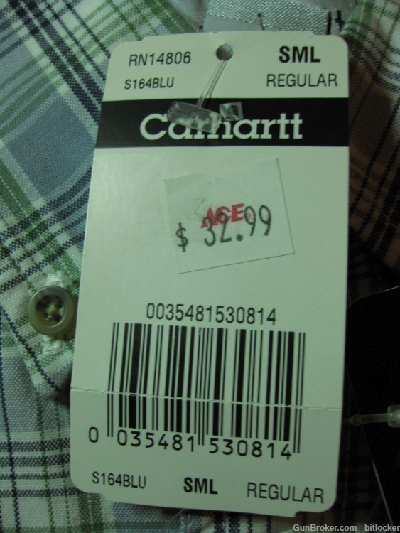 Carhartt  Lot of 2 Short Sleeve Shirts SML reg  Reg$34.99 NWT Gift -img-3