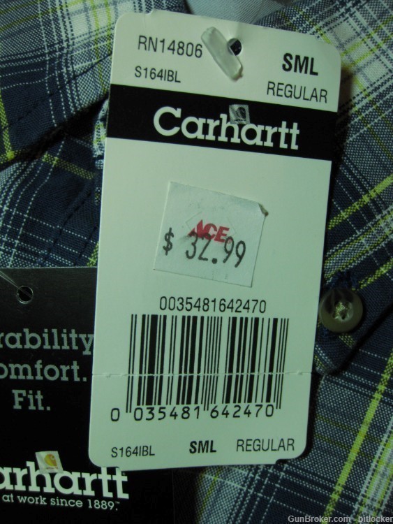 Carhartt  Lot of 2 Short Sleeve Shirts SML reg  Reg$34.99 NWT Gift -img-4